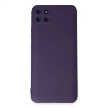 Realme C11 Kılıf Nano İçi Kadife Silikon - Mor