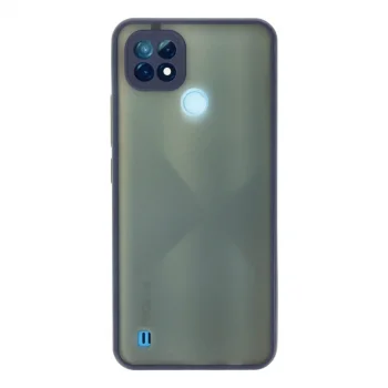 Realme C21 Kılıf Montreal Silikon Kapak - Lacivert