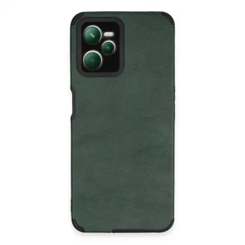Realme C35 Kılıf Loop Deri Silikon - Yeşil