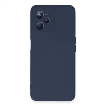 Realme C35 Kılıf Nano İçi Kadife Silikon - Lacivert