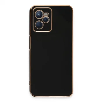 Realme C35 Kılıf Volet Silikon - Siyah