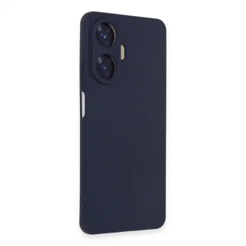 Realme C55 Kılıf Nano İçi Kadife Silikon - Mor