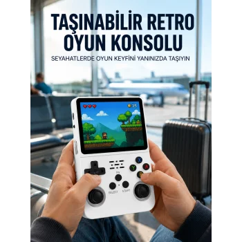 Retro Oyun Cihazı – Çift MicroSD Desteği, Çoklu Platform Uyumu, 3200 mAh Batarya Yeni Nesil