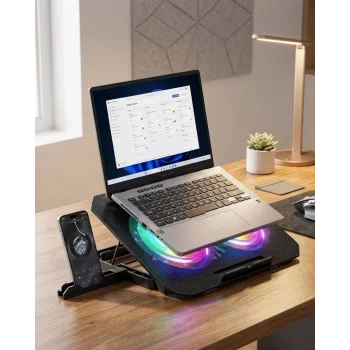 RGB Fanlı Laptop Soğutma Standı USB Girişli Notebook Yükseltici