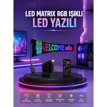 RGB LED Panel Renkli Işık Efektli Dekoratif Aydınlatma
