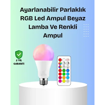 RGBW Teknolojili Akıllı LED Ampul, Zamanlayıcılı