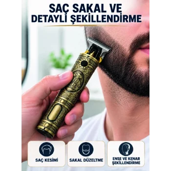 Saç Sakal Ense Düzeltme Makinesi 300 Dakika Çalışma Süreli Şarj Edilebilir