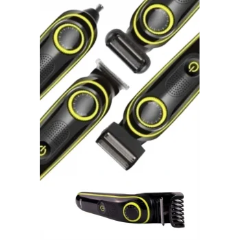 Saç Sakal Şekillendirici Tıraş Makinesi 5 Başlıklı Paslanmaz Çelik lı Unısex