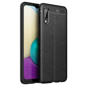 Samsung Galaxy A02 Kılıf Auto Focus Kapak - Siyah