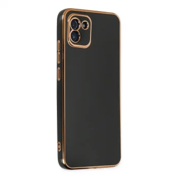 Samsung Galaxy A03 Kılıf Volet Silikon - Siyah