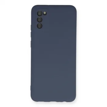 Samsung Galaxy A03s Kılıf Nano İçi Kadife Silikon - Gri