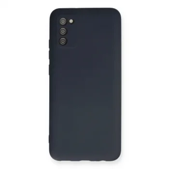 Samsung Galaxy A03s Kılıf Nano İçi Kadife Silikon - Lacivert