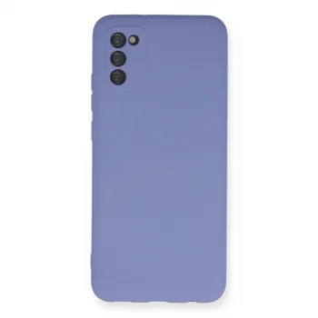 Samsung Galaxy A03s Kılıf Nano İçi Kadife Silikon - Lila