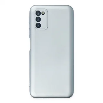 Samsung Galaxy A03s Kılıf Nano İçi Kadife Silikon - Sky Blue