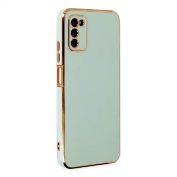 Samsung Galaxy A03s Kılıf Volet Silikon - Açık Yeşil