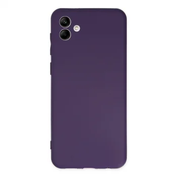 Samsung Galaxy A04 Kılıf First Silikon - Mor