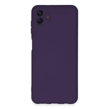 Samsung Galaxy A04e Kılıf Nano İçi Kadife Silikon - Mor