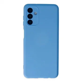 Samsung Galaxy A04s Kılıf Nano İçi Kadife Silikon - Mavi