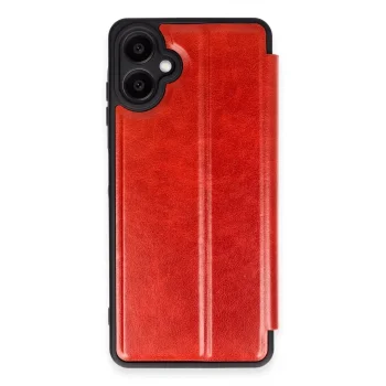 Samsung Galaxy A06 Kılıf Flip Cover - Kırmızı