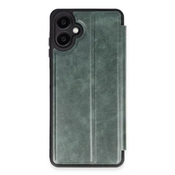 Samsung Galaxy A06 Kılıf Flip Cover - Koyu Yeşil