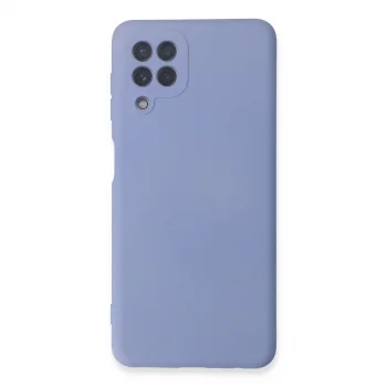 Samsung Galaxy A22 Kılıf Nano İçi Kadife Silikon - Lila