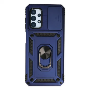 Samsung Galaxy A33 5g Kılıf Pars Lens Yüzüklü Silikon - Lacivert