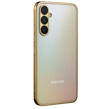Samsung Galaxy A34 5g Kılıf Razer Lensli Silikon - Gold