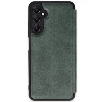 Samsung Galaxy A35 5g Kılıf Flip Cover - Koyu Yeşil