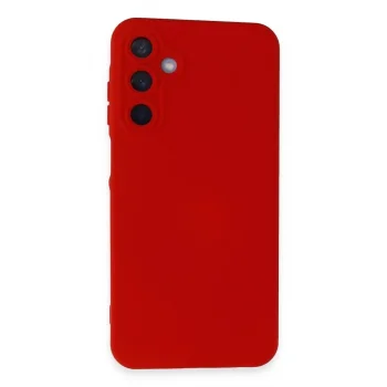 Samsung Galaxy A55 5g Kılıf Nano İçi Kadife Silikon - Kırmızı