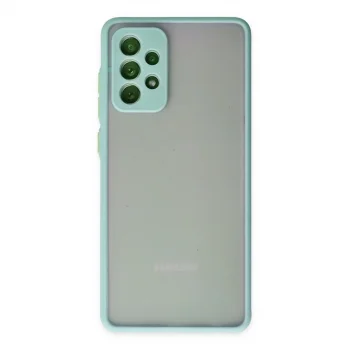 Samsung Galaxy A72 Kılıf Montreal Silikon Kapak - Turkuaz