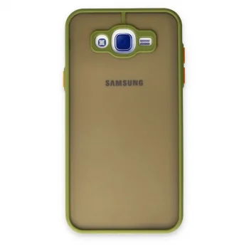 Samsung Galaxy J7 Kılıf Montreal Silikon Kapak - Açık Yeşil