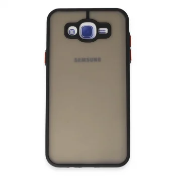 Samsung Galaxy J7 Kılıf Montreal Silikon Kapak - Siyah