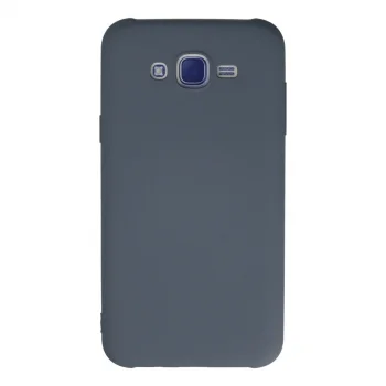 Samsung Galaxy J7 Kılıf Nano İçi Kadife Silikon - Gri