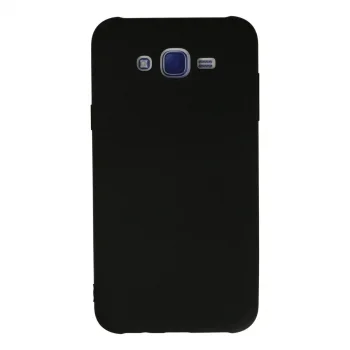 Samsung Galaxy J7 Kılıf Nano İçi Kadife Silikon - Siyah