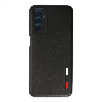 Samsung Galaxy M13 Kılıf Loop Deri Silikon - Siyah