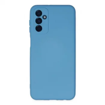 Samsung Galaxy M23 Kılıf Nano İçi Kadife Silikon - Mavi