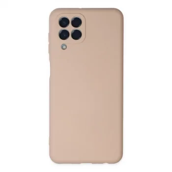 Samsung Galaxy M33 Kılıf Nano İçi Kadife Silikon - Pudra
