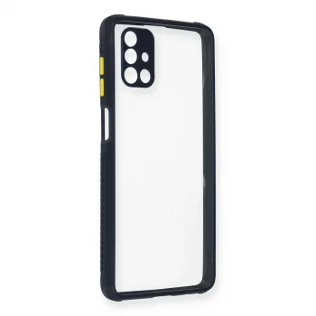 Samsung Galaxy M51 Kılıf Miami Şeffaf Silikon - Lacivert