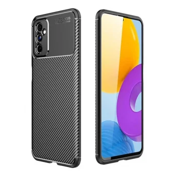 Samsung Galaxy M52 5g Kılıf Auto Focus Karbon Kapak - Siyah