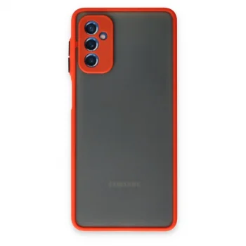 Samsung Galaxy M52 5g Kılıf Montreal Silikon Kapak - Kırmızı