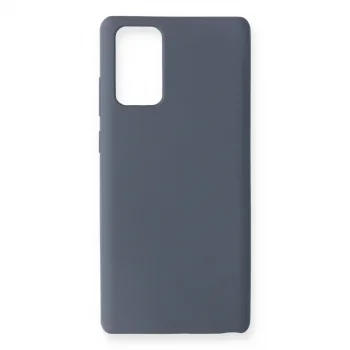 Samsung Galaxy Note 20 Kılıf Nano İçi Kadife Silikon - Gri