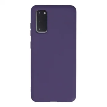 Samsung Galaxy S20 Kılıf Nano İçi Kadife Silikon - Mor