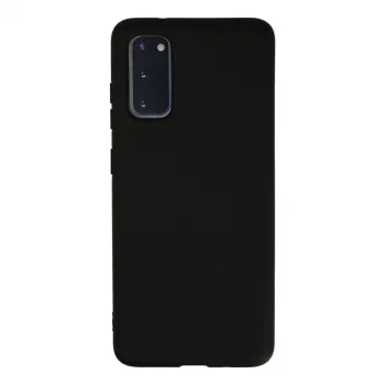 Samsung Galaxy S20 Kılıf Nano İçi Kadife Silikon - Siyah