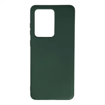 Samsung Galaxy S20 Ultra Kılıf Nano İçi Kadife Silikon - Koyu Yeşil