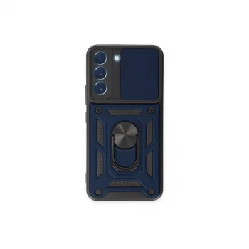 Samsung Galaxy S23 Fe Kılıf Pars Lens Yüzüklü Silikon - Lacivert