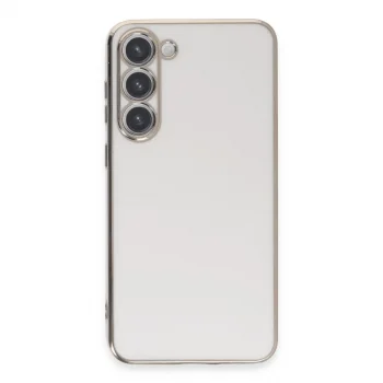 Samsung Galaxy S23 Kılıf Volet Silikon - Beyaz
