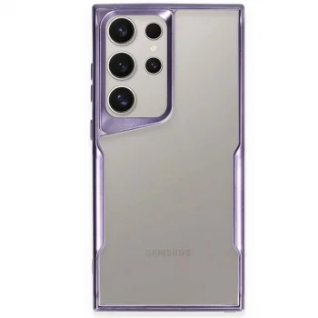 Samsung Galaxy S23 Ultra Kılıf Boyi Silikon Kapak - Derin Mor