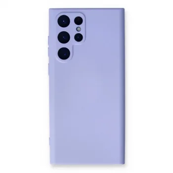 Samsung Galaxy S23 Ultra Kılıf Nano İçi Kadife Silikon - Lila