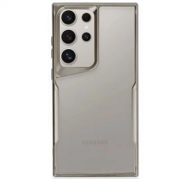 Samsung Galaxy S24 Ultra Kılıf Boyi Silikon Kapak - Titan Gri