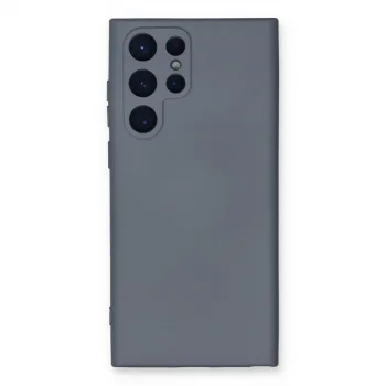 Samsung Galaxy S24 Ultra Kılıf Nano İçi Kadife Silikon - Gri